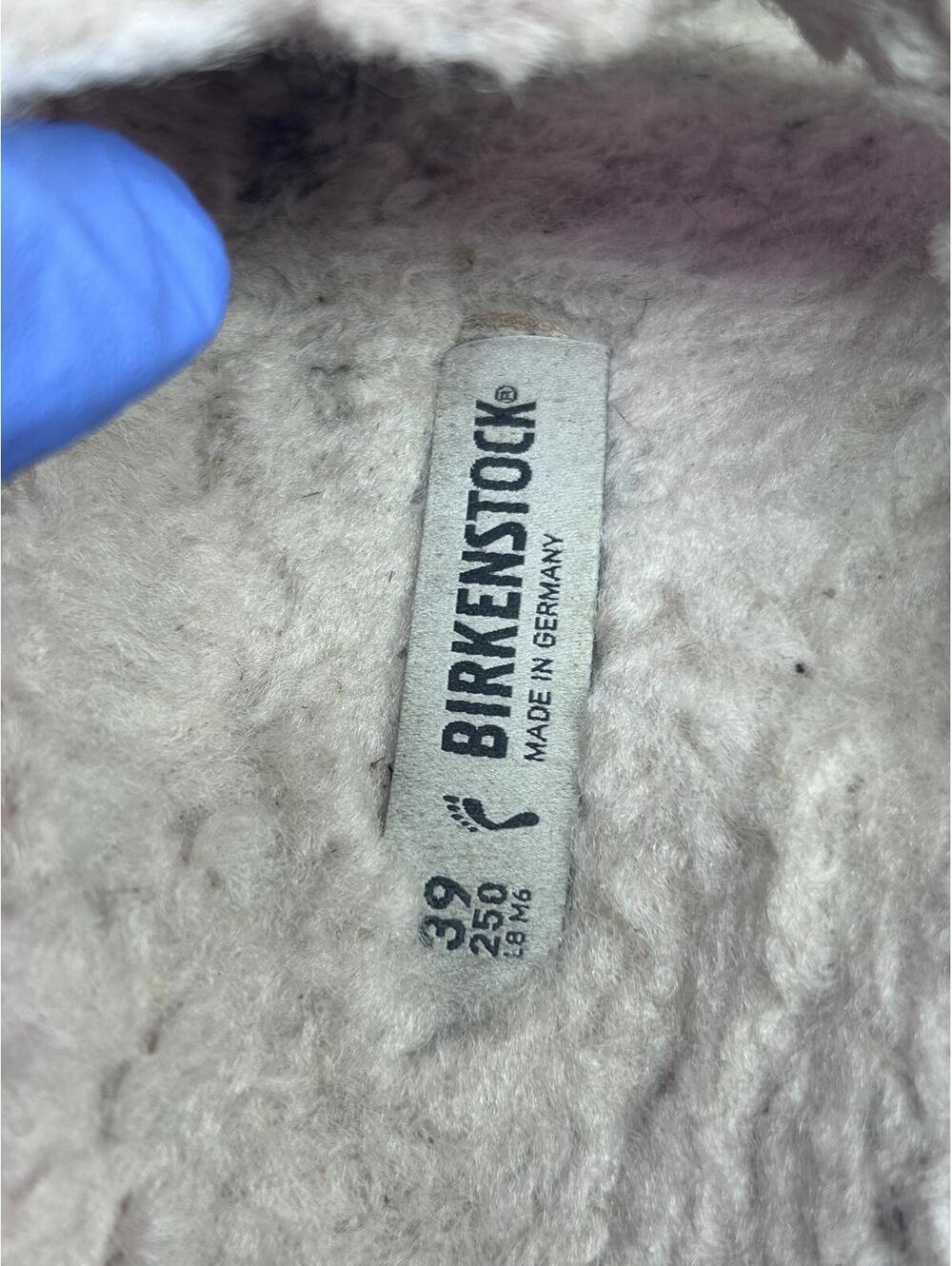 BIRKENSTOCK Arizona Shearling Suede Sandals - Stone Coin - 40 / 8.5 - Picture 9 of 9